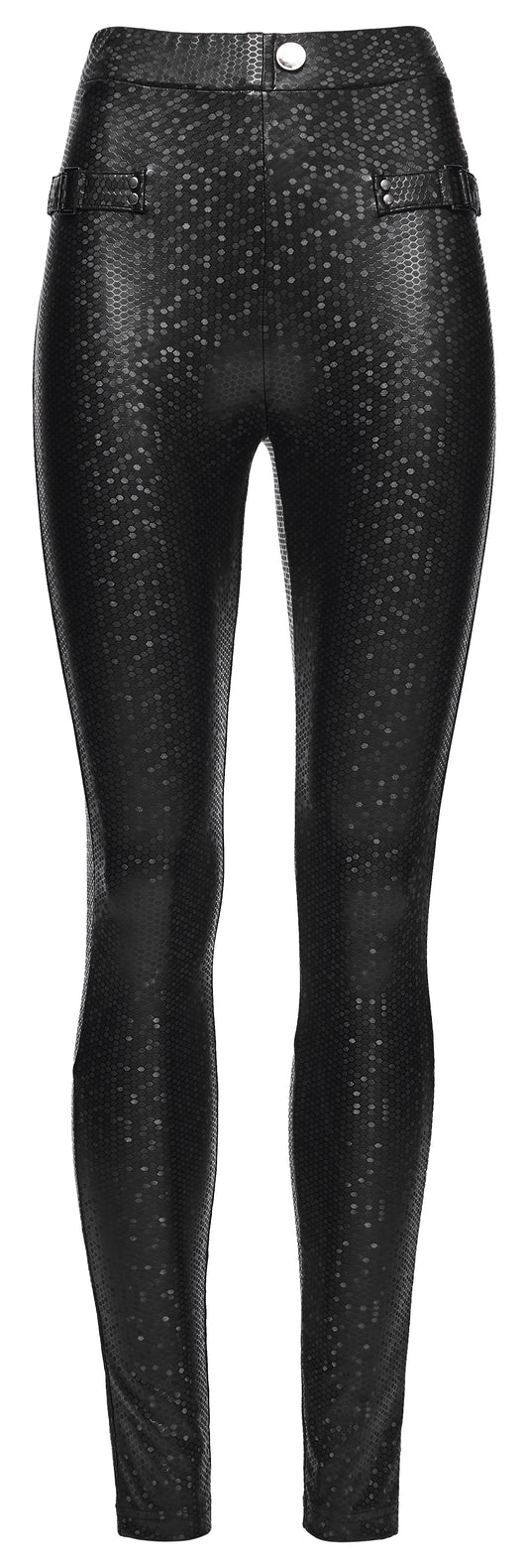 Punk Rave Ravenna Leggings - Black Prism Finish