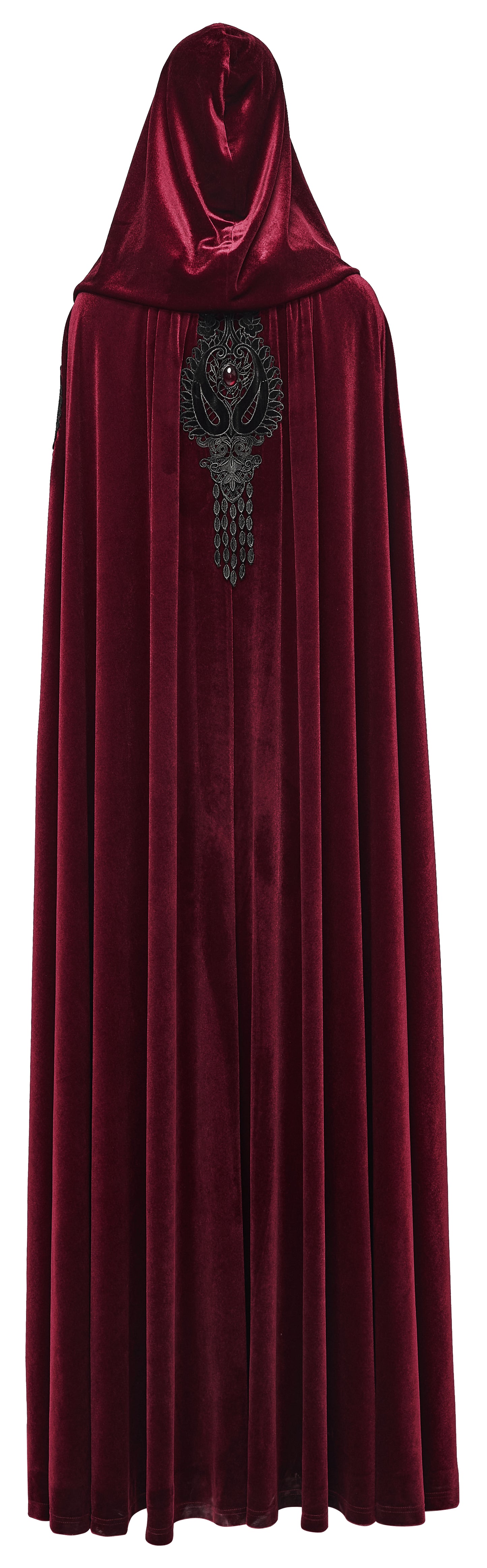 Punk Rave Seraphiel Goth Velvet Cloak – Red