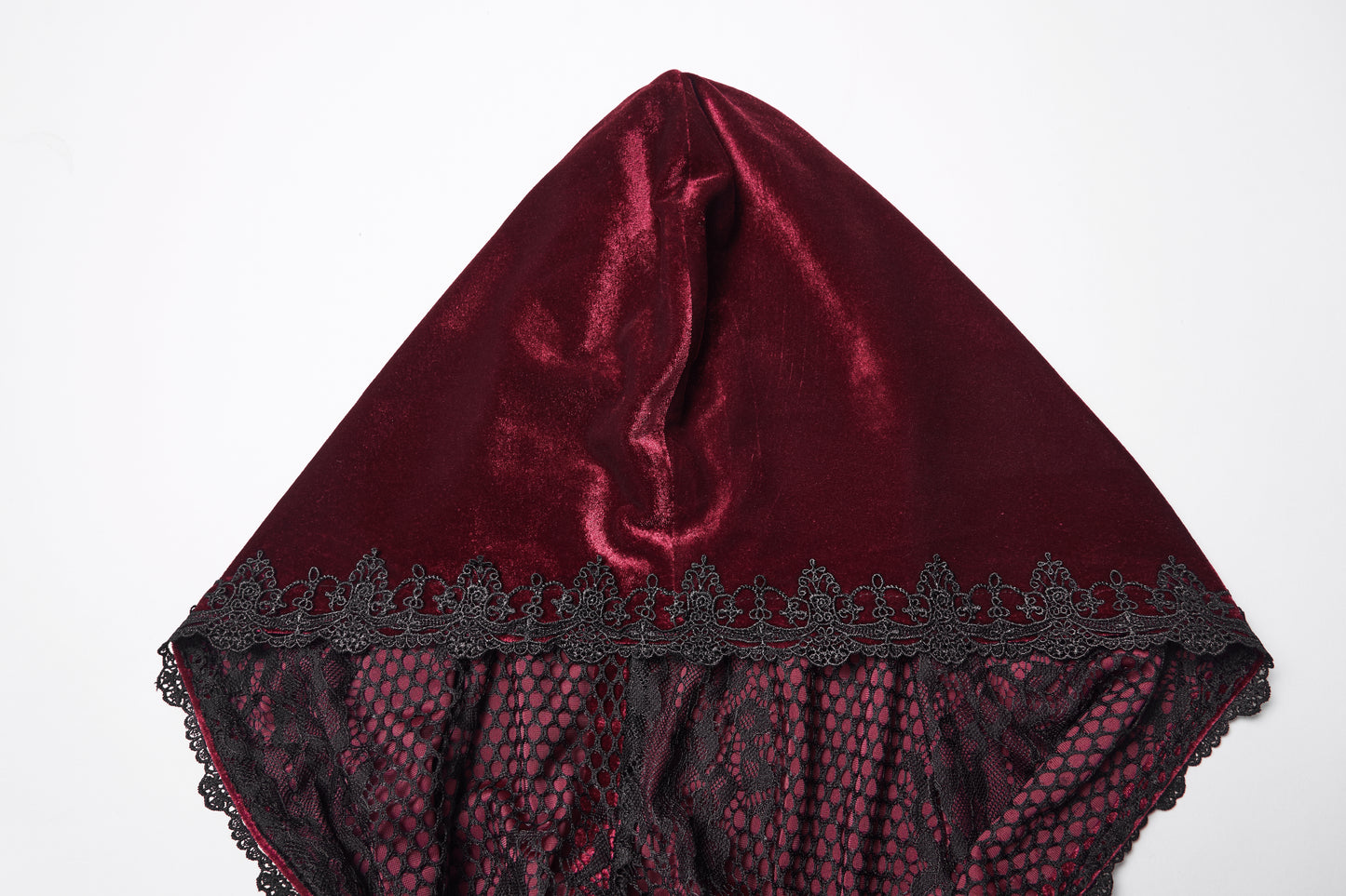 Punk Rave Seraphiel Goth Velvet Cloak – Red