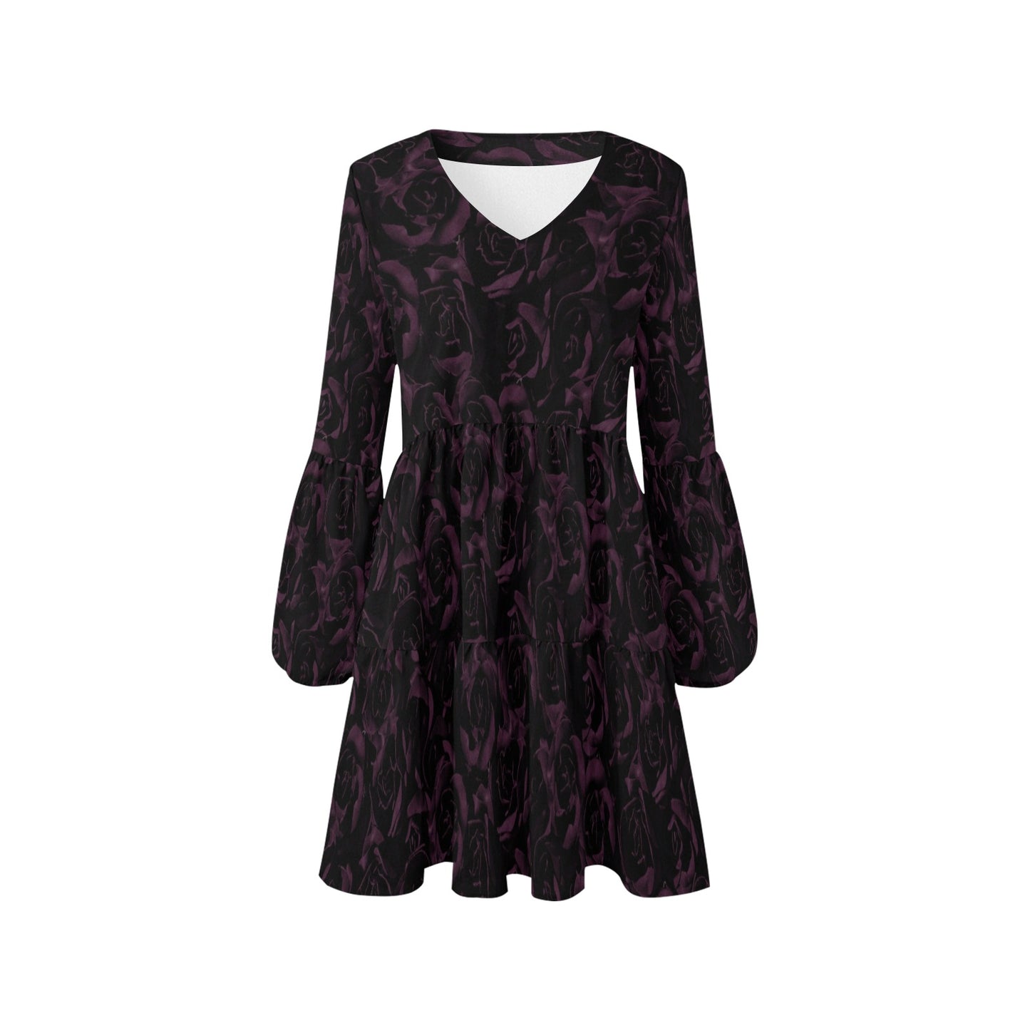 ANTIBrand Darkest Roses Tiered Dress