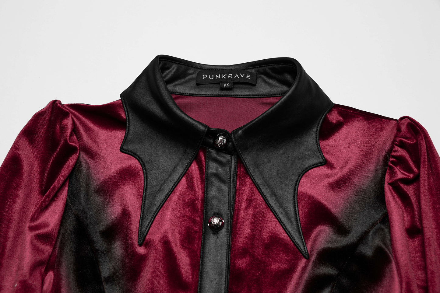 Punk Rave Fawn Gradient Printed Shirt in Red - Kate's Clothing