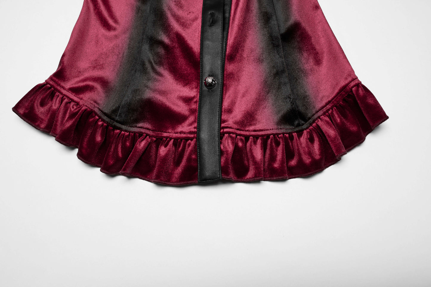 Punk Rave Fawn Gradient Printed Shirt in Red - Kate's Clothing
