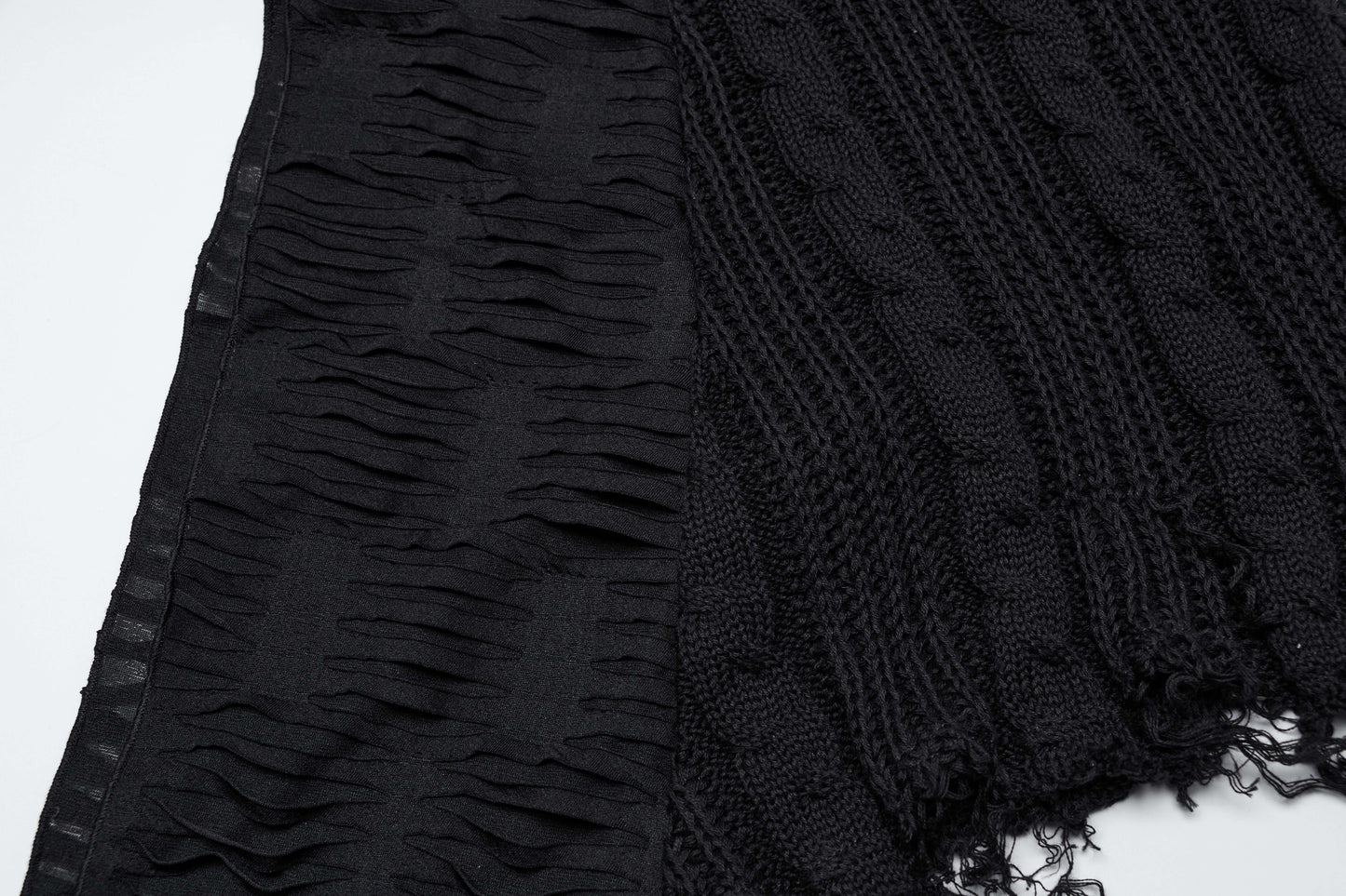 Punk Rave Anastasia Gothalyptic Knitted Fishtail Skirt with Lace Up Features - Kate's Clothing