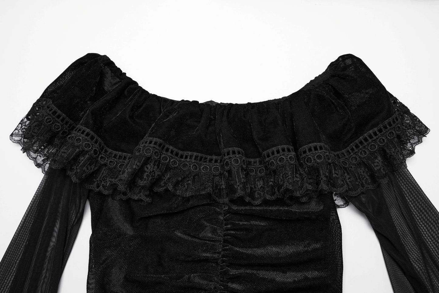 Punk Rave Aurelia Goth Mesh Dress - Kate's Clothing
