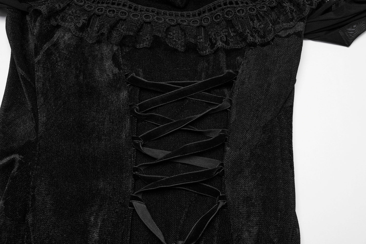 Punk Rave Aurelia Goth Mesh Dress - Kate's Clothing