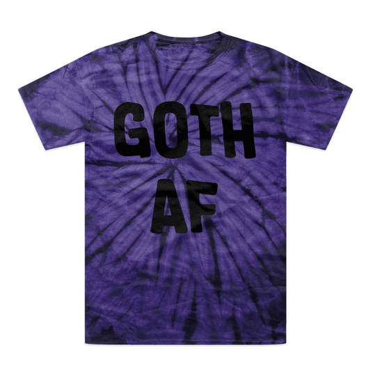 Goth AF Tonal Spider Tie-Dye T-Shirt - Kate's Clothing