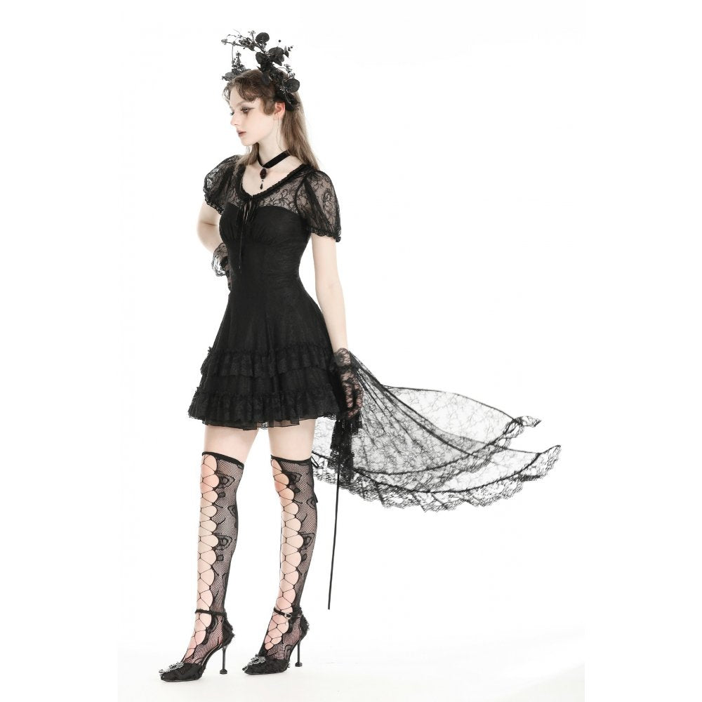 Dark in Love Merida Lace Tail Dress - Kate's Clothing