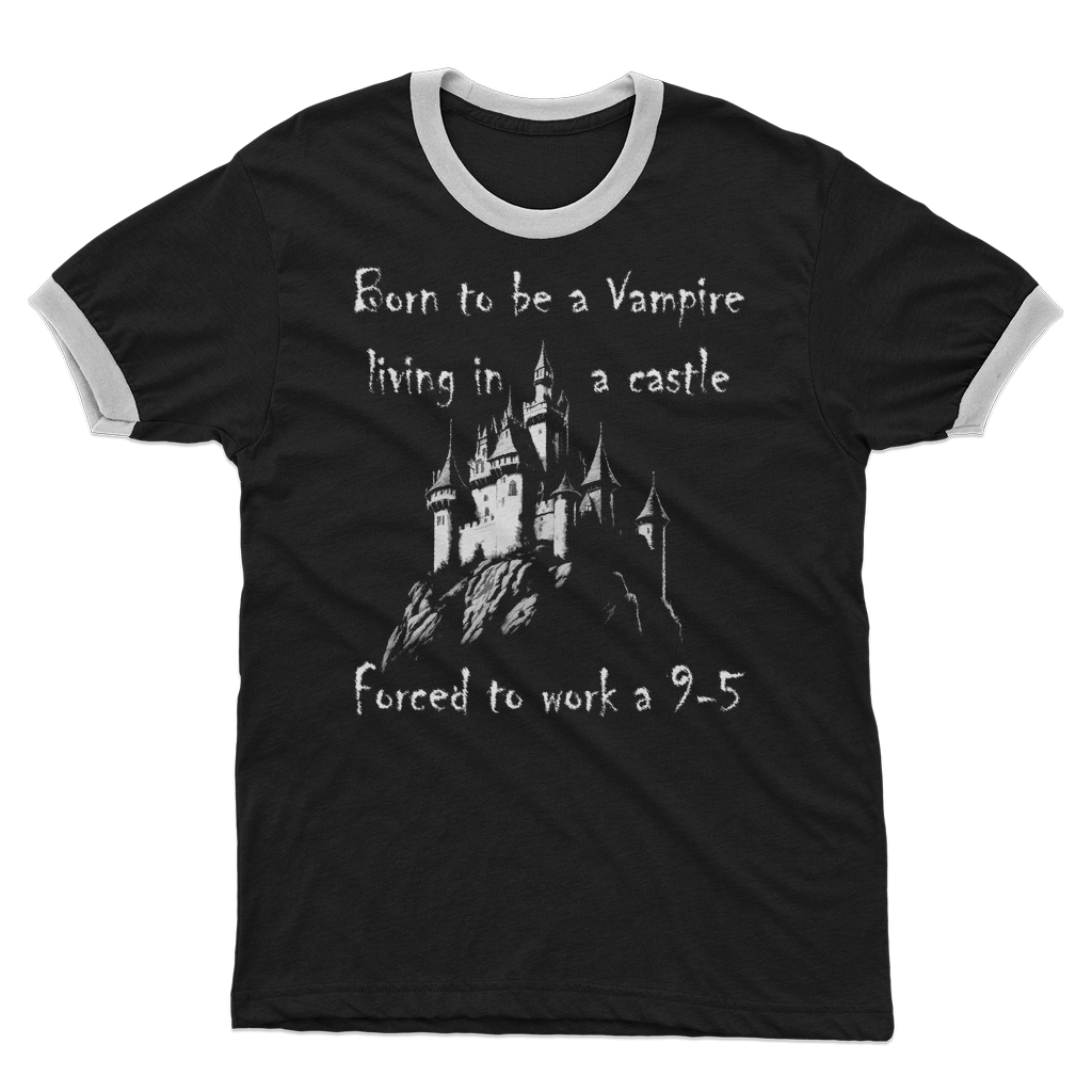 Born to be a Vampire Adult Ringer T-Shirt