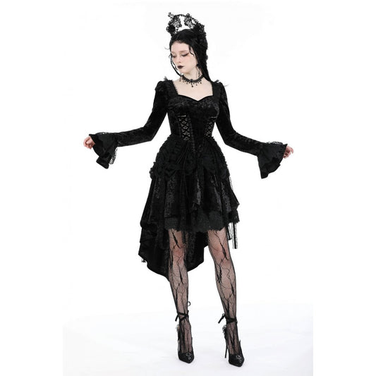 Dark in Love Seraphina Velvet Lace Goth Dress