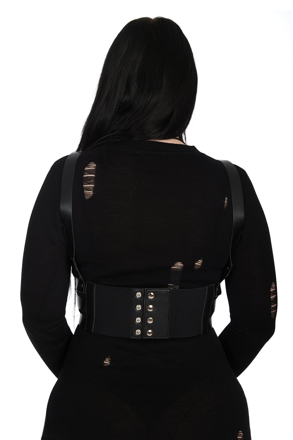 Banned Black Angel Harness - Kate's Clothing