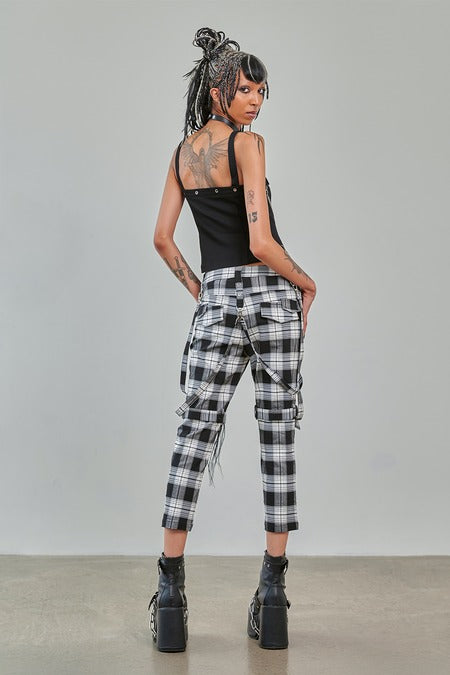 Banned Apparel Street Anarchy Chain Detail Zip Front Top