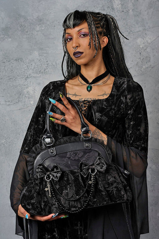 Banned Apparel Sanctum Velvet Bag