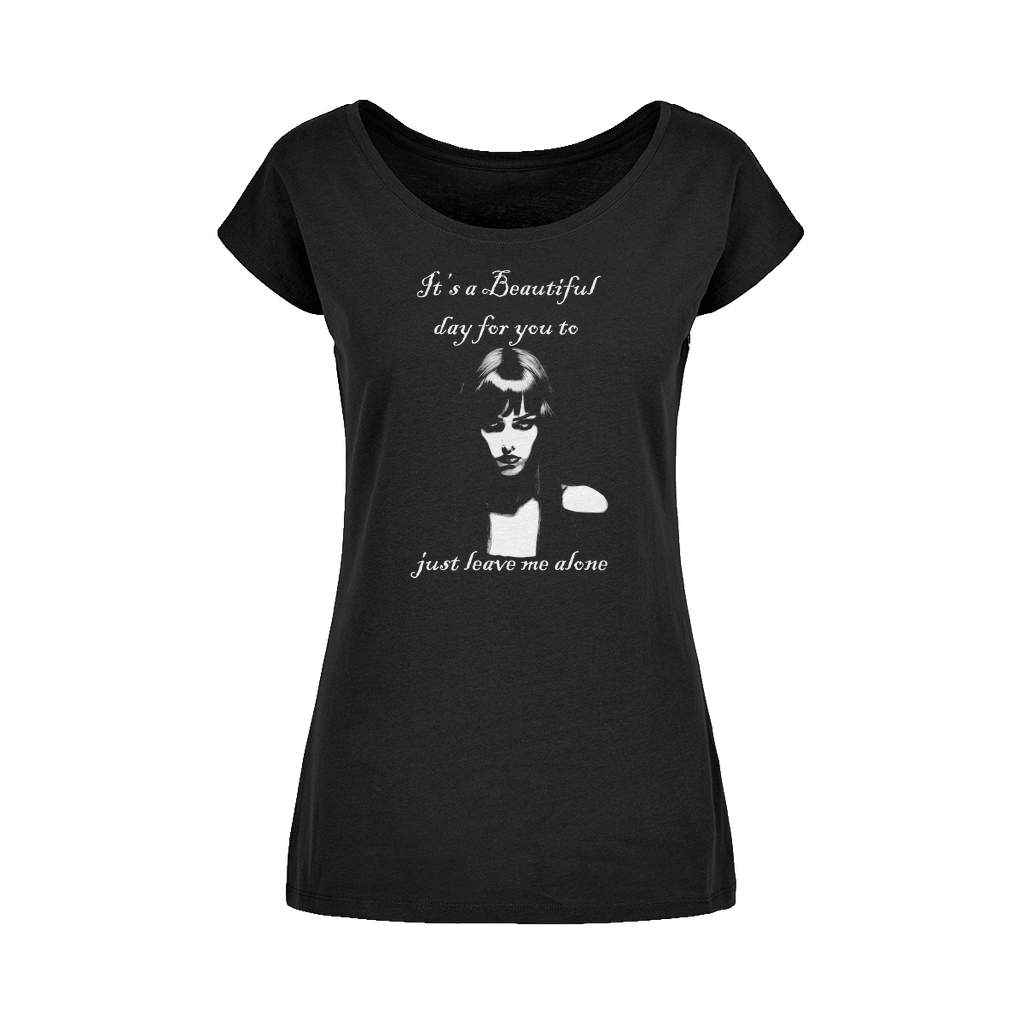 Beautiful Day Wide Neck Womens T-Shirt - Kate's Clothing