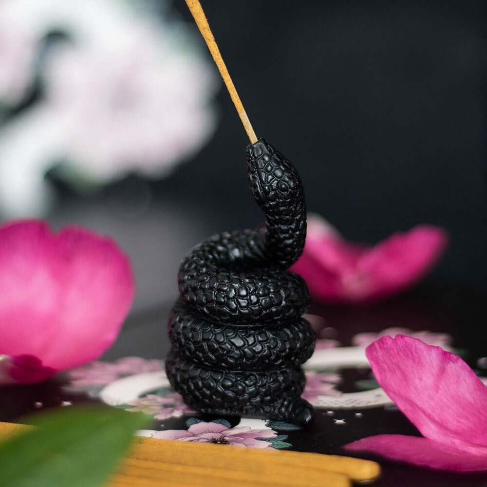 Gothic Gifts Black Snake Incense Stick Holder - Kate's Clothing