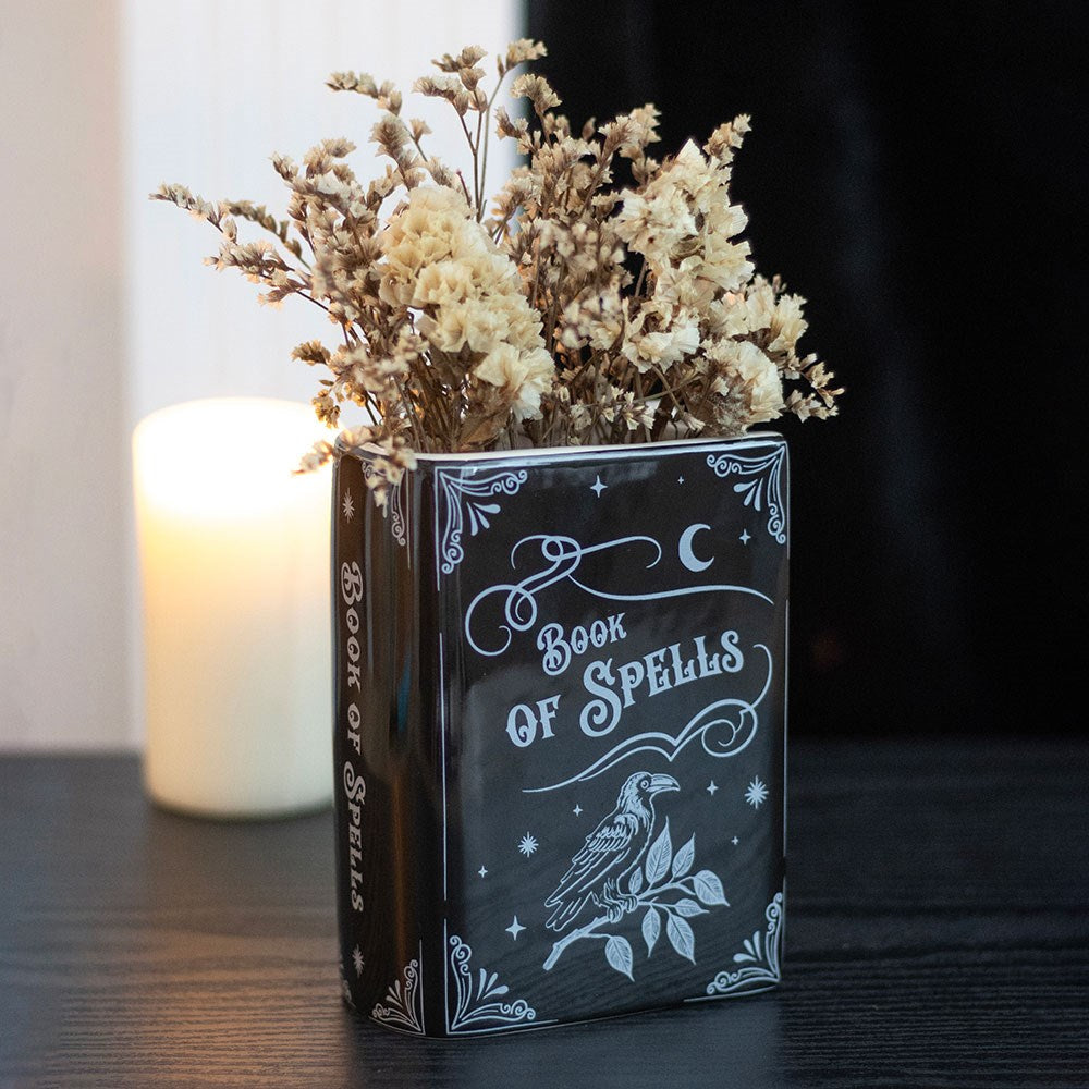 Gothic Gifts Book of Spells Flower Vase