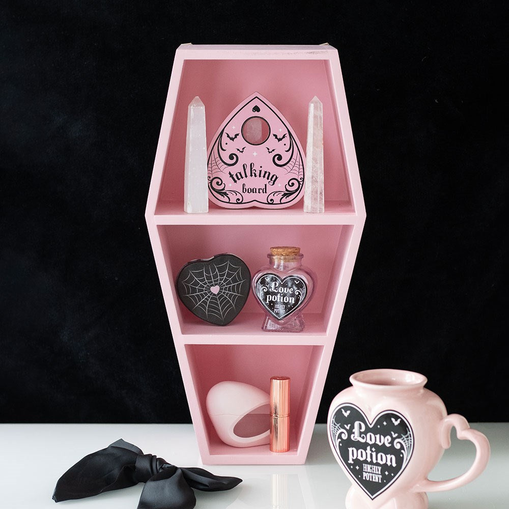 Gothic Gifts Pink Coffin Shelf