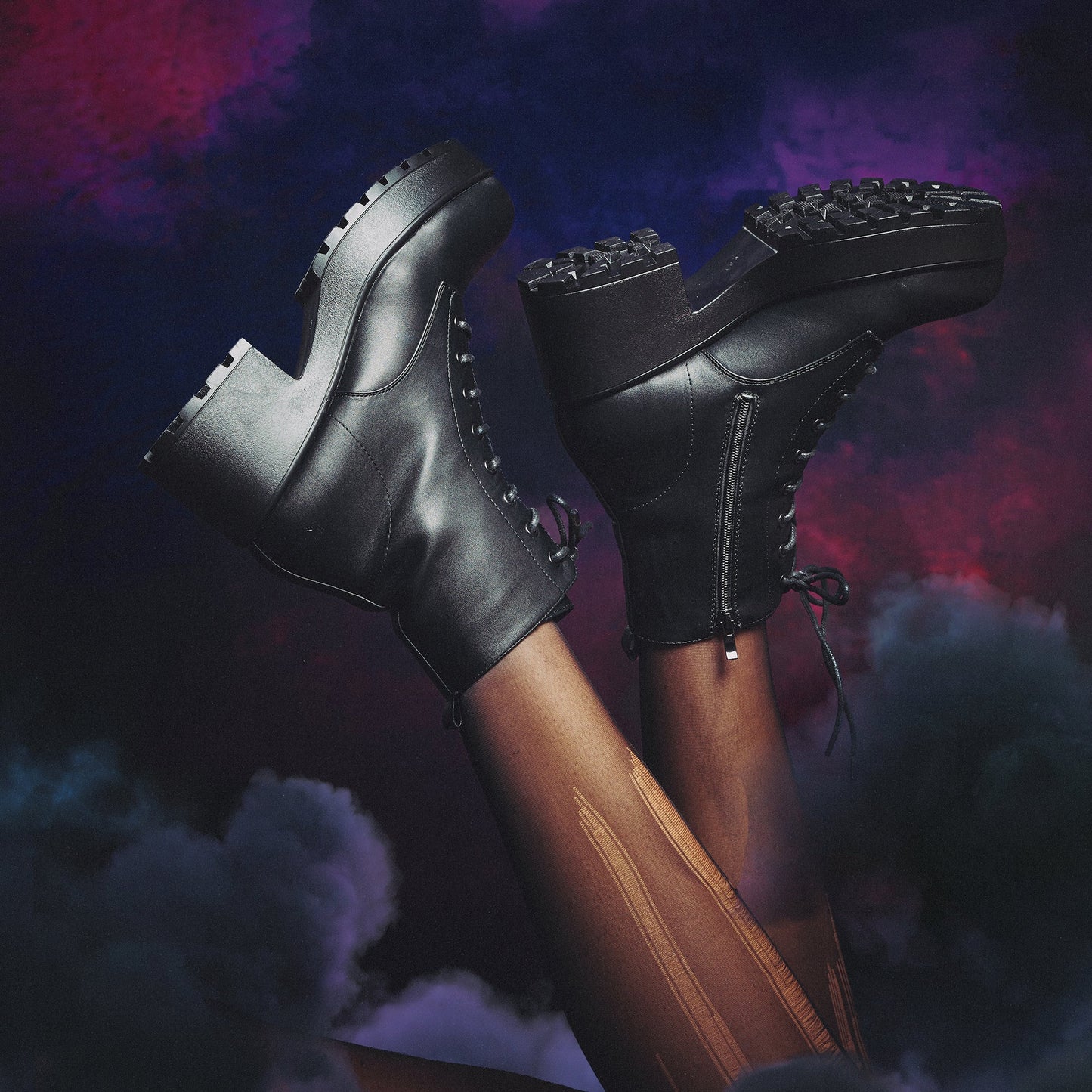 Koi GIN Platform Military Boots