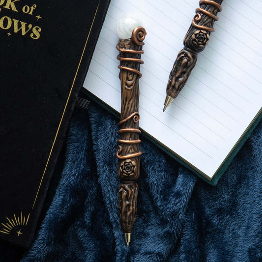 Gothic Gifts Energy Clearing Aura Quartz Crystal Wand Pen - Kate's Clothing