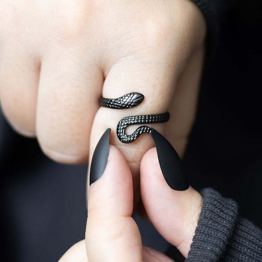 Gothic Gifts Adjustable Snake Ring - Kate's Clothing