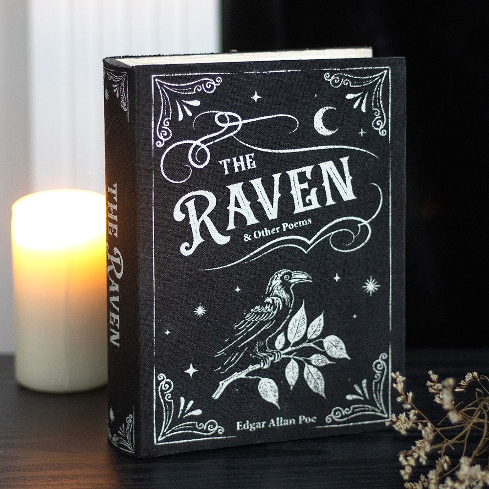 Gothic Gifts The Raven Book Shaped Storage Box