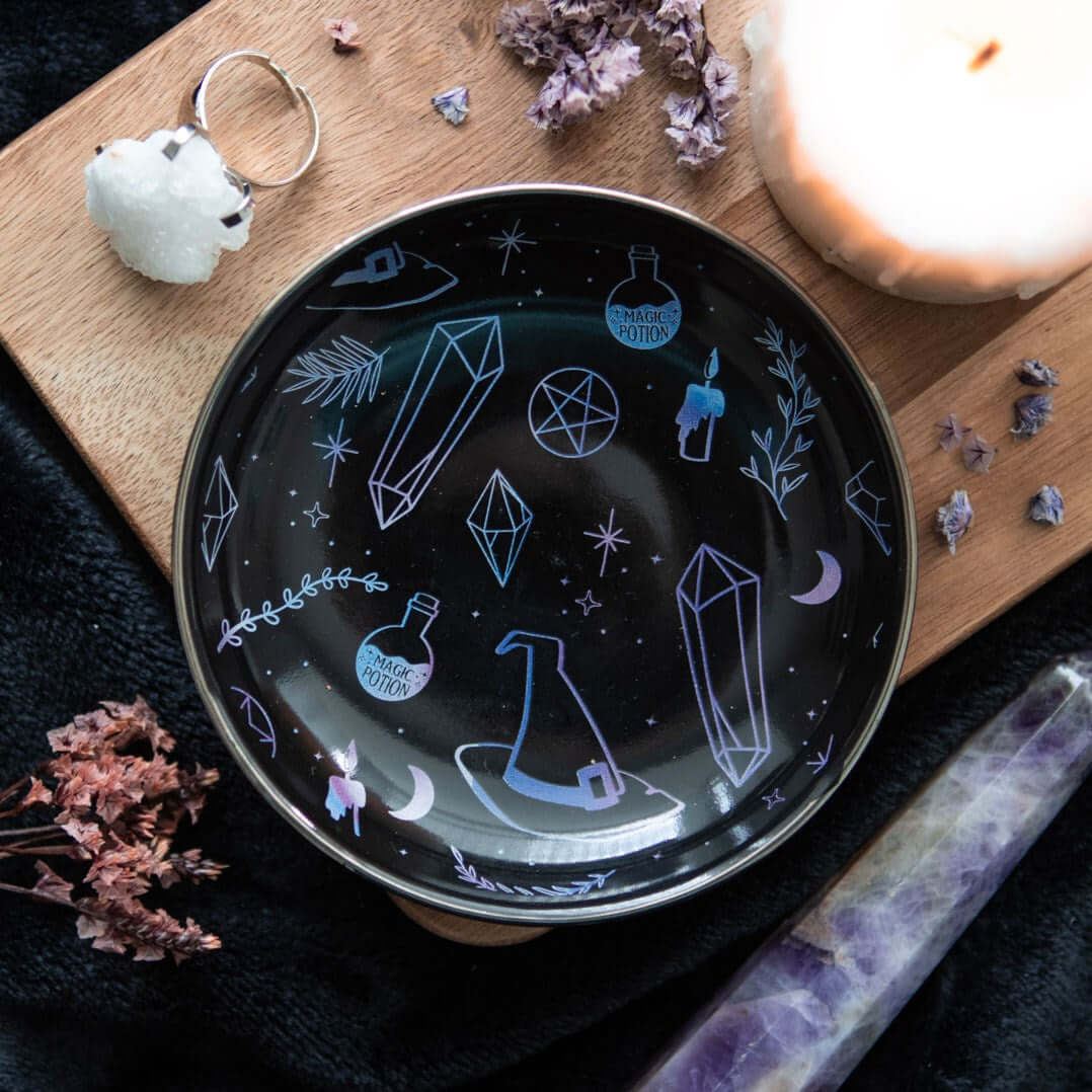 Gothic Gifts Crystal Witch Trinket Dish - Kate's Clothing