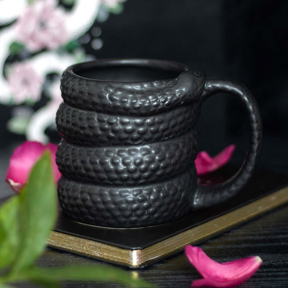 Gothic Gifts Black Snake Mug - Kate's Clothing