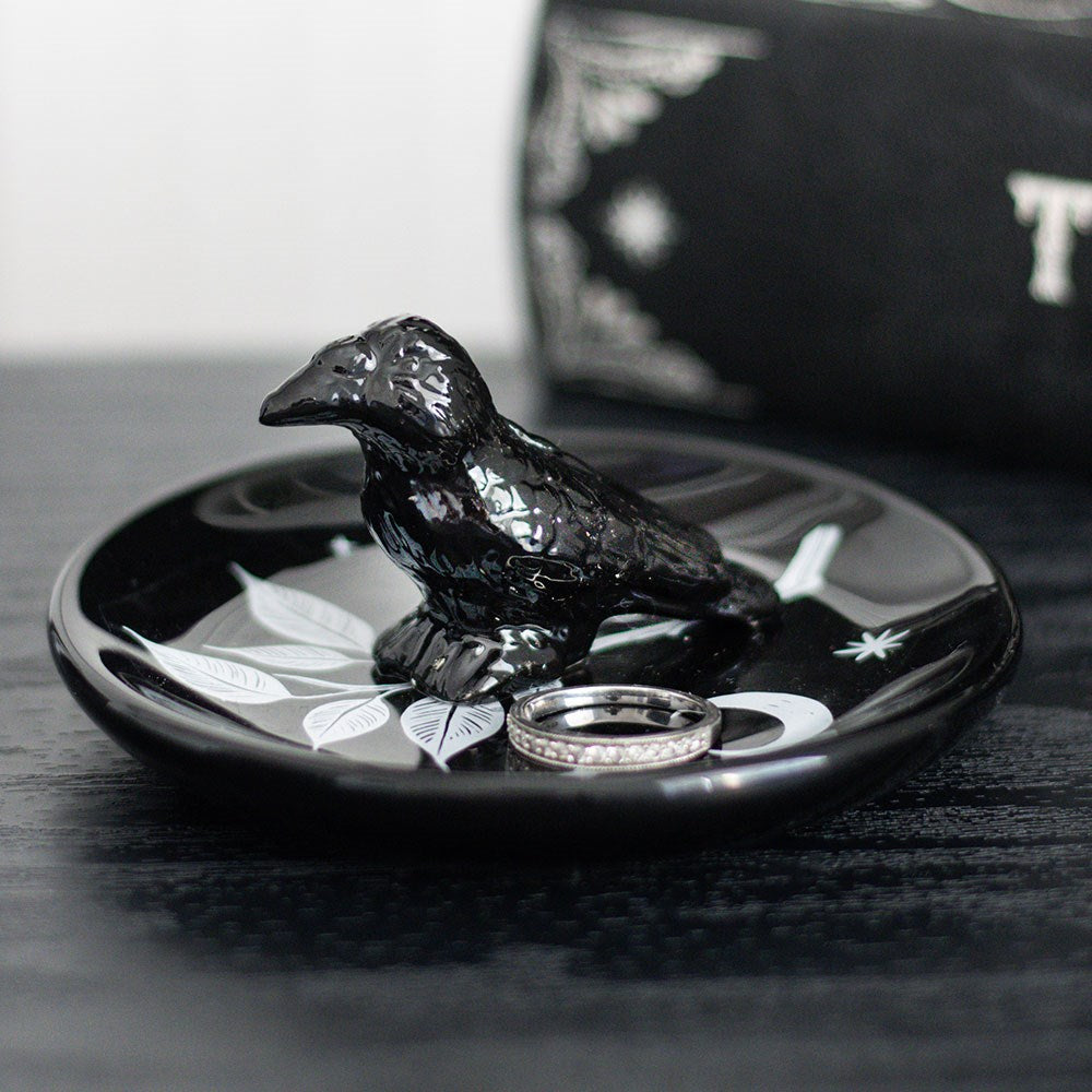 Gothic Gifts Mystic Raven Trinket Dish
