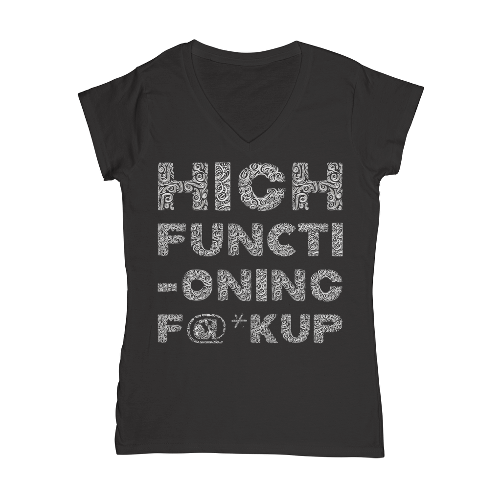 High Functioning V-Neck T-Shirt - Kate's Clothing