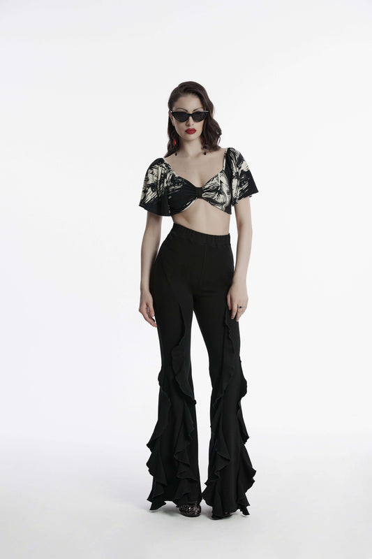 Punk Rave Veda Flared Pants - Kate's Clothing