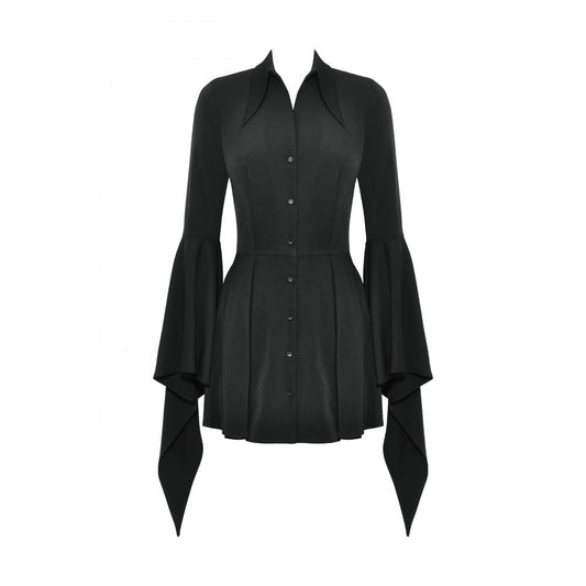 Dark in Love Darya Witchy Bell-Sleeve Shirt Dress - Kate's Clothing