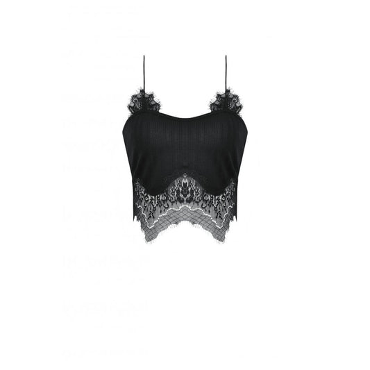 Dark in Love Eliza Gothic Black Sexy Camisole - Kate's Clothing