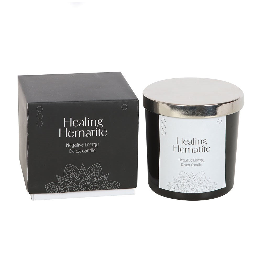 Gothic Gifts Healing Hematite Detox Candle