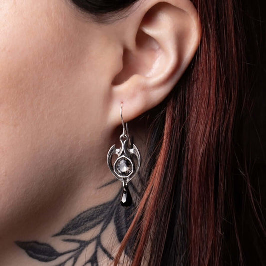 Alchemy Gothic Midnight Memorial Earrings - Kate's Clothing