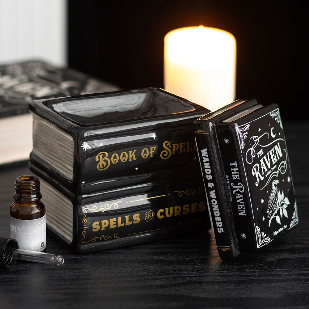 Gothic Gifts Book of Spells Oil Burner and Wax Warmer
