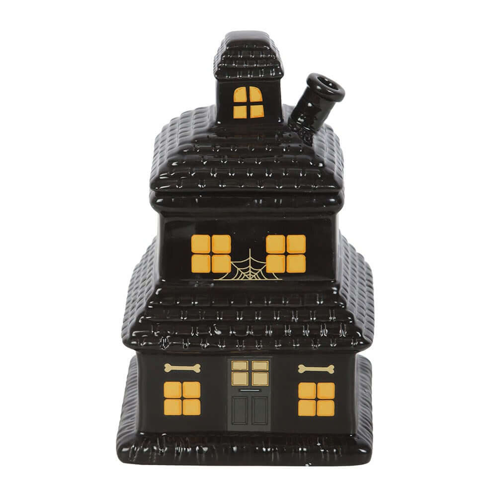 Gothic Gifts Black Haunted House Oil Burner and Wax Warmer - Kate's Clothing
