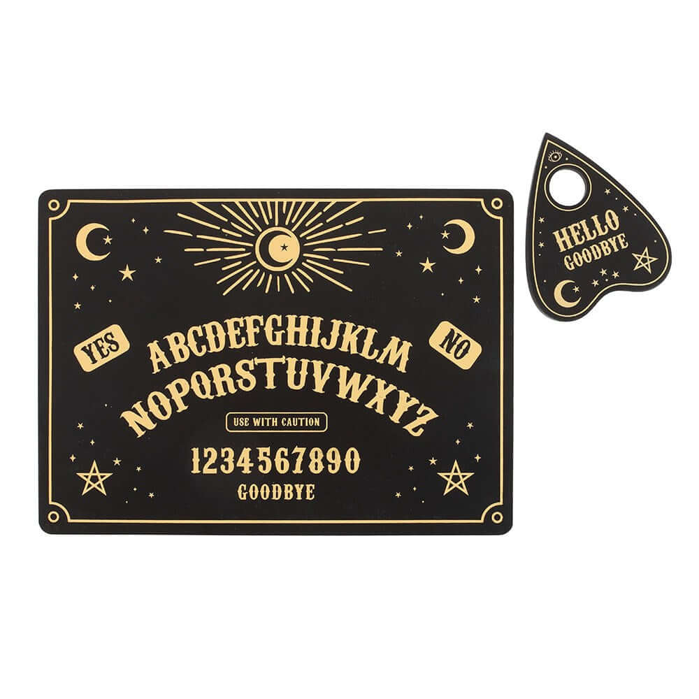 Gothic Gifts Black Talking Board Placemat and Coaster Set - Kate's Clothing