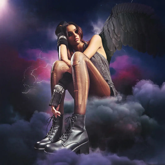 Koi GIN Platform Military Boots - Kate's Clothing