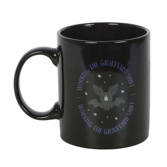 Gothic Gifts Graveyard Shift Bat Mug - Kate's Clothing