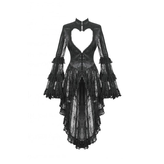 Dark in Love Odessa Gothic Classic Heart-Shaped Hollow-Out Tailcoat - Kate's Clothing