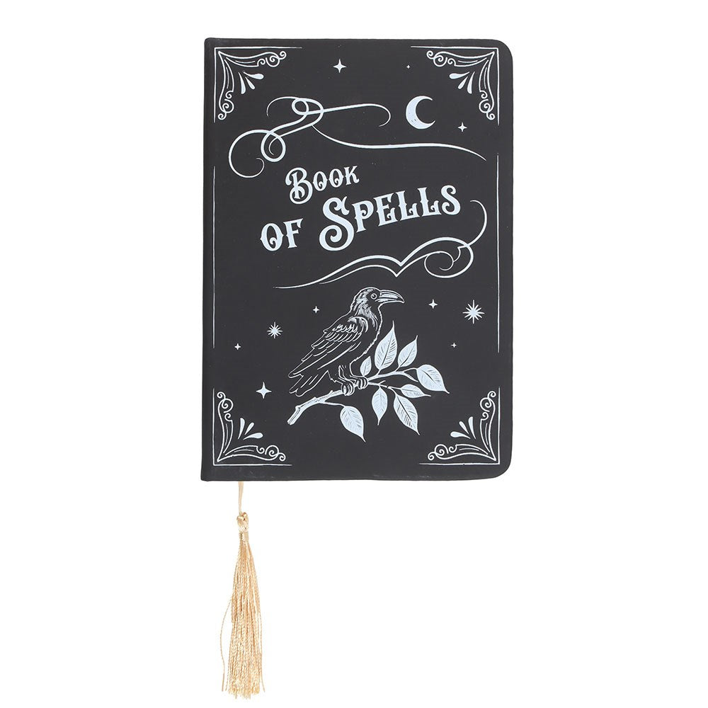 Gothic Gifts Mystic Raven Book of Spells A5 Notebook