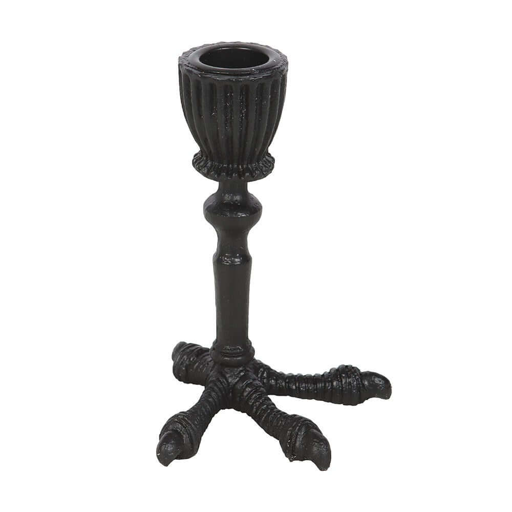 Gothic Gifts Raven Claw Taper Candle Holder - Kate's Clothing