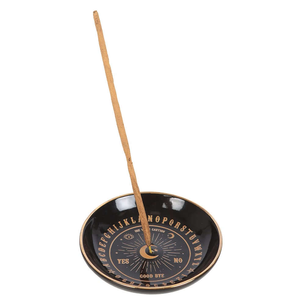 Gothic Gifts Black Talking Board Incense Holder - Kate's Clothing
