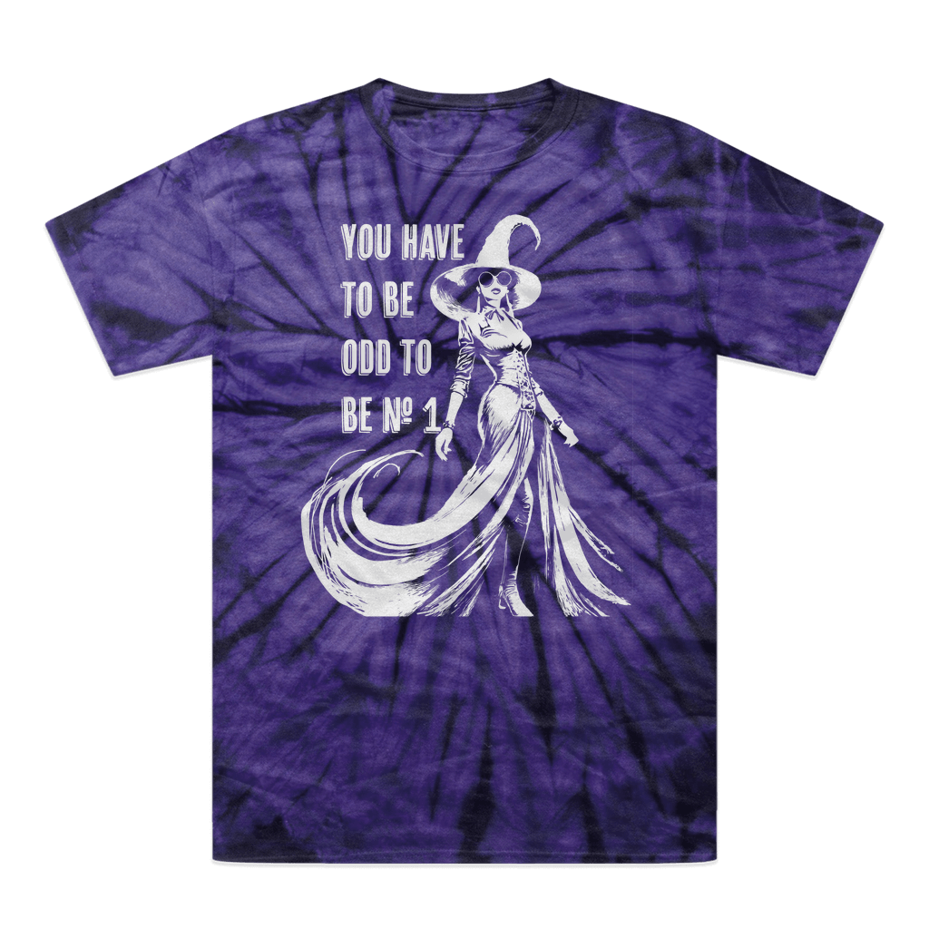 You Have to be Odd to be No. 1 Tonal Spider Tie-Dye T-Shirt - Kate's Clothing