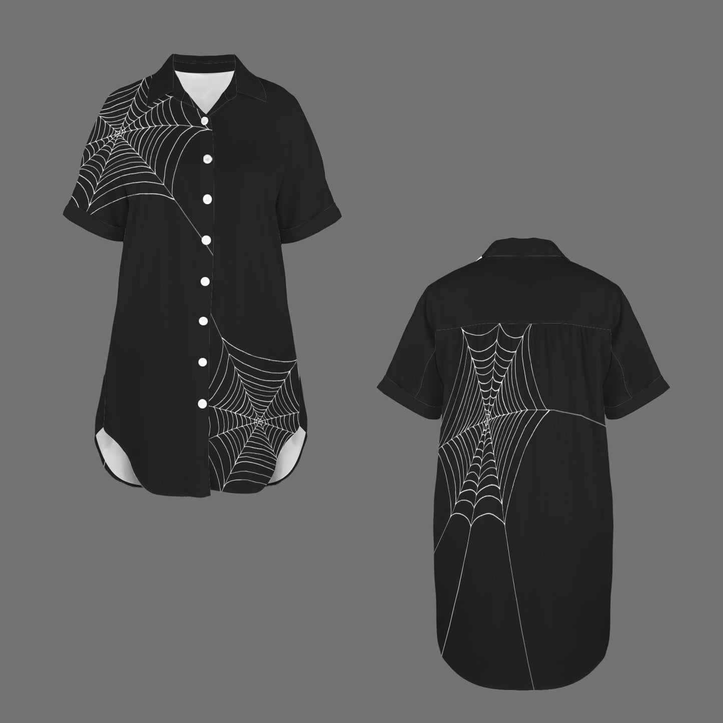 ANTIBrand Caught up in Your Web Shirt Dress