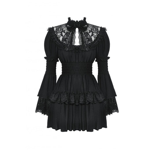 Dark in Love Arya Gothic Lace Doll Dress - Kate's Clothing