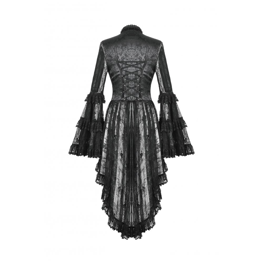 Dark in Love Odessa Gothic Classic Heart-Shaped Hollow-Out Tailcoat - Kate's Clothing
