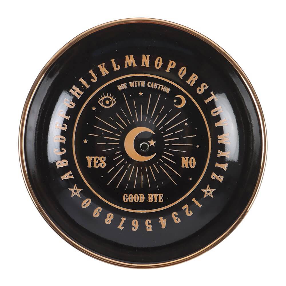 Gothic Gifts Black Talking Board Incense Holder - Kate's Clothing