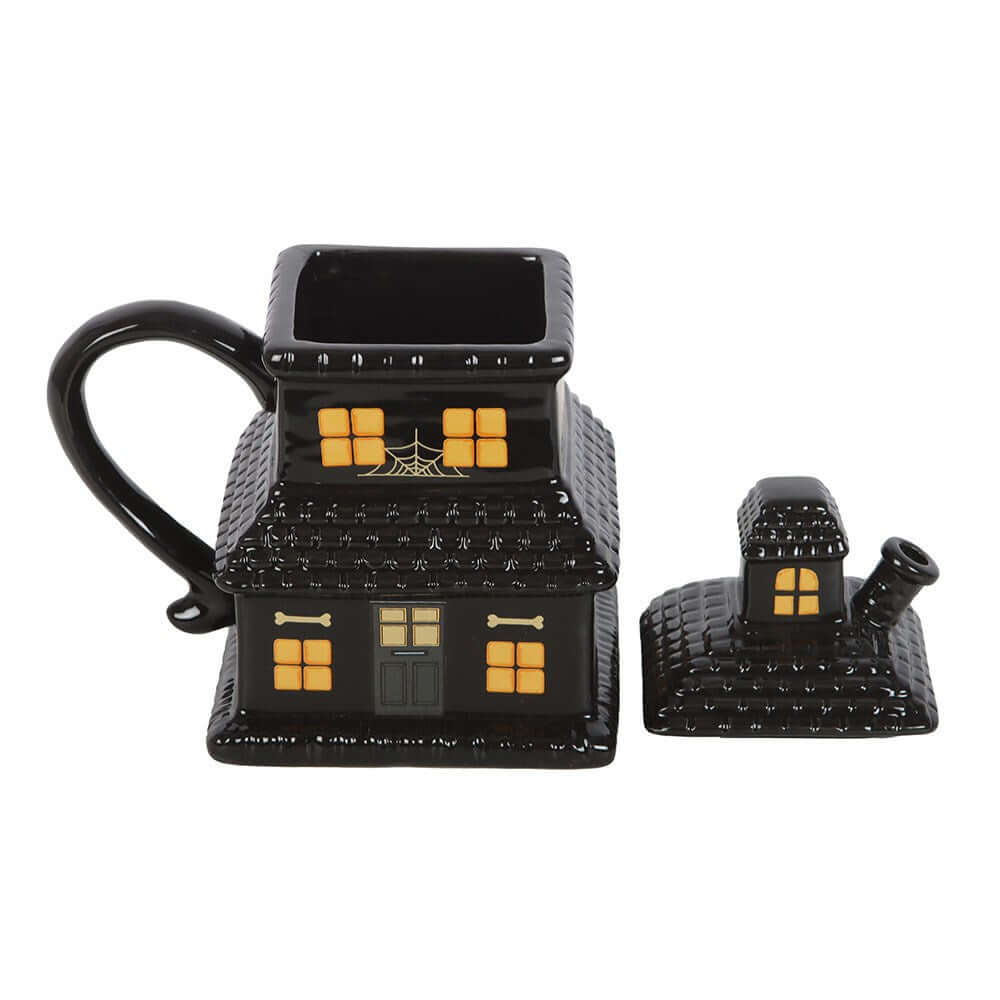 Gothic Gifts Black Haunted House Mug - Kate's Clothing