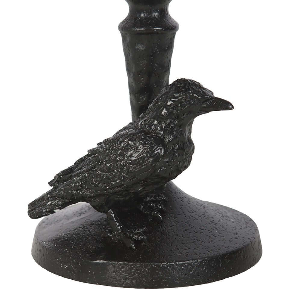 Gothic Gifts Mystic Raven Pillar Candle Holder - Kate's Clothing