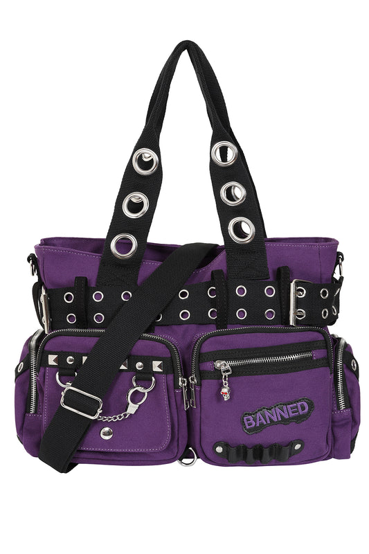 Banned Apparel Sweet Revenge Purple Handbag